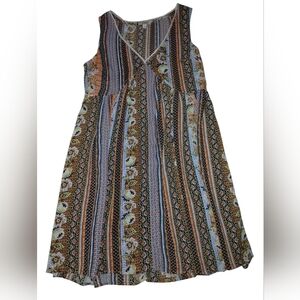 Umgee USA Boho Sleeveless Mini Dress Size S